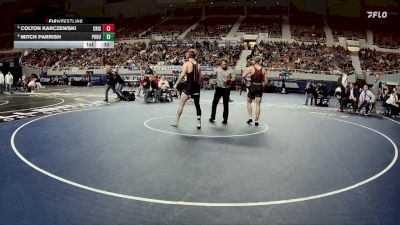 165-D3 5th Place Match - Colton Karczewski, Crismon High School vs Mitch Parrish, Poston Butte High School