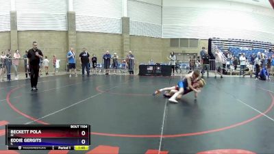 63 lbs Cons. Semi - Beckett Pola, IN vs Eddie Gergits, IL