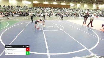 61 lbs Quarterfinal - Knox Peasley, Okanogan Underground vs Marco Barros, Fallon Outlaw WC