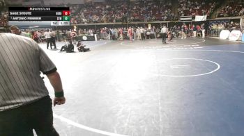 D 2 120 lbs Quarterfinal - Antonio Femmer, St. Thomas More vs Sage Stoute, North DeSoto