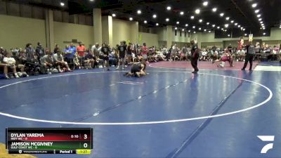 113 lbs Quarters & 3rd Wb (32 Team) - Jamison McGivney, Gulf Coast WC vs Dylan Yarema, Indy WC