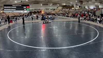 144 lbs Semis & 1st Wb (8 Team) - Brandon Bailey, Houston High School vs Brandon Harris, Bradley Central High School