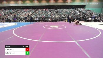 145 lbs Round Of 64 - Alec Peralta, Temecula Valley vs Kalob Baker, Riverton - B