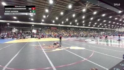 55 lbs Cons. Round 4 - Scout Jackson, Eastside United vs Cooper VanZandbergen, Winner Youth Wrestling