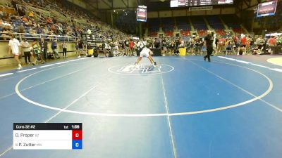 132 lbs Cons 32 #2 - Owen Proper, AZ vs Parker Zutter, MN