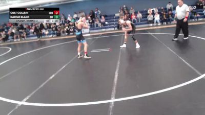 125 lbs Champ. Round 2 - Dariuz Black, Briar Cliff (Iowa) vs Colt Collett, Cowley College