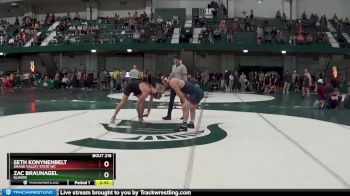 197 lbs Quarterfinal - Seth Konynenbelt, Grand Valley State WC vs Zac Braunagel, Illinois