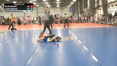 76 lbs Round 1 (9am Friday) - Blade Pehrson, SELECT, UT vs Cyler Gilmore, Florida Elite
