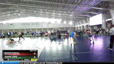 119 lbs Quarterfinal - Teagan Lewis, Grindhouse Wrestling Club vs Paxton Purcell, Team Real Life Wrestling