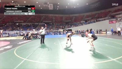 3A Boys 132 lbs 5th Place Match - Adonijah Stanton, Willamina Boys vs Uriah Young, Douglas Boys