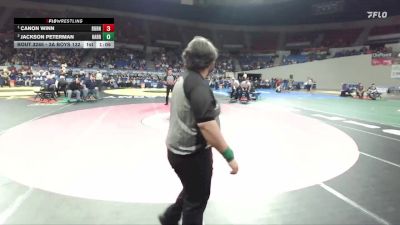 3A Boys 132 lbs 1st Place Match - Canon Winn, Burns Boys vs Jackson Peterman, Harrisburg Boys