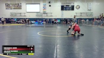 155 lbs Cons. Round 2 - Neveah Ramirez, WIlsonville vs Devianna Gerr, Sherwood