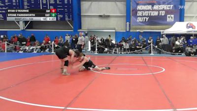133 lbs Cons. Round 4 - Stone Farnsworth, Castleton vs Ryan O`Rourke, Johnson & Wales (ri)