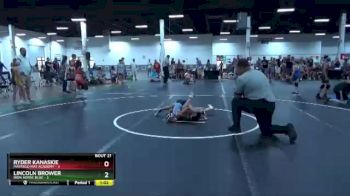 56 lbs Round 6 (8 Team) - Lincoln Brower, Iron Horse Blue vs Ryder Kanaskie, Mayfield Mat Academy