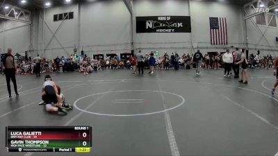 100 lbs Round 1 (4 Team) - Luca Galietti, Grit Mat Club vs GAVIN THOMPSON, High Pace Wrestling