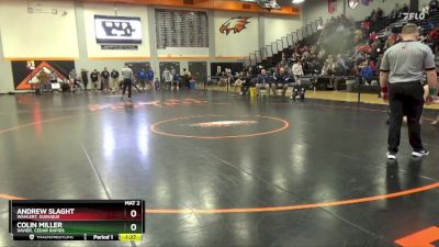 215 lbs Semifinal - Andrew Slaght, Wahlert, Dubuque vs Colin Miller, Xavier, Cedar Rapids