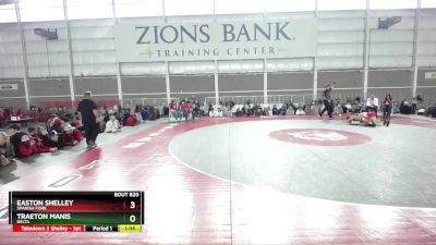 98 lbs Quarterfinal - Easton Shelley, Spanish Fork vs Traeton Manis, Delta