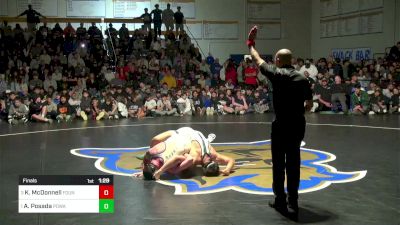 218 lbs Final - Khale McDonnell, Fountain Valley vs Angelo Posada, Poway