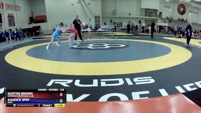 125 lbs Semifinal - Auston Brown, Samurai Wrestling Club vs Kandice Spry, Ohio