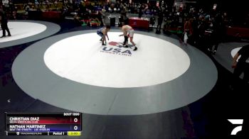 157 lbs Champ. Round 1 - Christian Diaz, Delta Wrestling Club vs Nathan Martinez, Beat The Streets - Los Angeles
