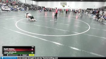 190 lbs Champ. Round 1 - Eliot Bogaj, Kenosha Indian Trail vs Cole Douglas, West Bend West