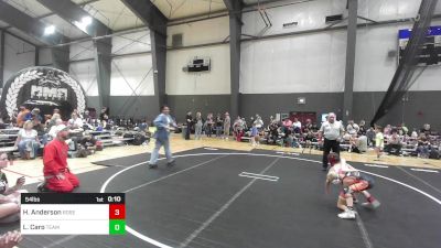 54 lbs Consi Of 8 #2 - Hudson Anderson, Roseburg Mat Club vs Lennox Caro, Team Aggression