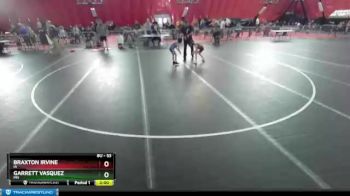 53 lbs Round 1 - Braxton Irvine, IA vs Garrett Vasquez, MN