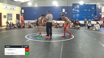 120 lbs Semifinal - Tyler Cabral, Miami Elite vs Sean-Michael Gonzales, North Port Wrestling Club