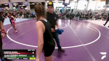 92 lbs Cons. Round 2 - Alona Buswell-Gonzales, Bar None Wrestling vs Karmyn Banda, Bandas Wrestling Academy