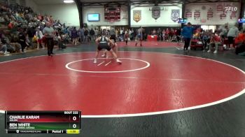 132 lbs Round 3 - Charlie Karam, Solon vs Ben White, Clear Creek-Amana