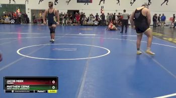 285 lbs Cons. Round 2 - Matthew Cepak, Siena Heights University vs Jacob Meek, Toledo