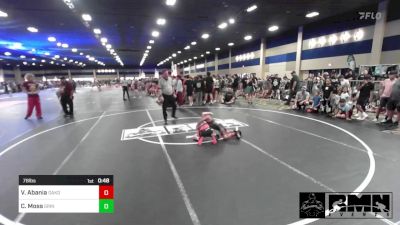 78 lbs Quarterfinal - Vincent Abania, Oakdale WC vs Carter Moss, Grindhouse WC