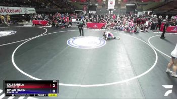 105 lbs Round 4 (16 Team) - Cali Barela, SAWA-GR vs Dylan Marin, IEWA-GR