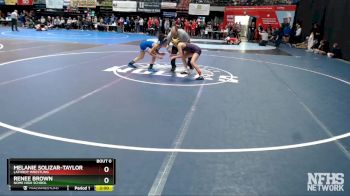 100G Champ. Round 1 - Melanie Solizar-Taylor, Lathrop Wrestling vs Renee Brown, Nome High School