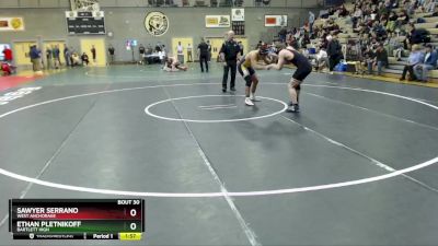 189 lbs Champ. Round 1 - Sawyer Serrano, West Anchorage vs Ethan Pletnikoff, Bartlett High