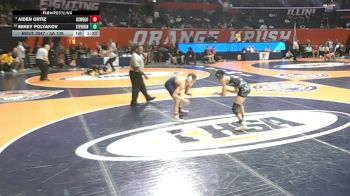 3A 138 lbs Champ. Round 1 - Aiden Ortiz, Oswego (H.S.) vs Mikey Polyakov, Lincolnshire (Stevenson)