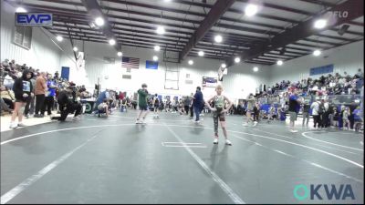 64 lbs Quarterfinal - Bronx Roper, Lone Grove Takedown Club vs Adrien Lopez, Clinton Youth Wrestling