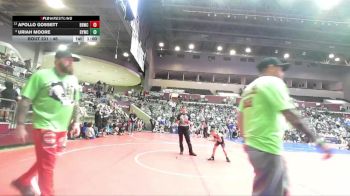 46 lbs Cons. Round 3 - Apollo Gossett, Beebe Badgers Wrestling Club vs Uriah Moore, Berryville Youth Wrestling Club