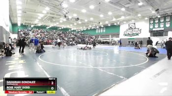 126 lbs Champ. Round 1 - Savannah Gonzalez, Santiago GG vs Rose Mary Dodd, Temescal Canyon