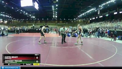 138 lbs Champ. Round 1 - Justin Brady, Lemon Bay vs Anthony Tricase, Trinity (Louisville)