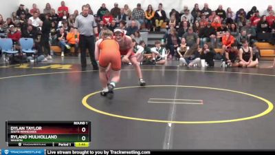 DIVISION 12 lbs Round 1 - Ryland Mulholland, Waukon vs Dylan Taylor, South Winneshiek