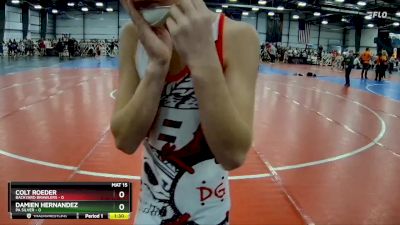 72 lbs Rd# 9- 2:15pm Saturday Final Pool - Damien Hernandez, PA Silver vs Colt Roeder, Backyard Brawlers