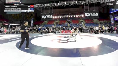 110 lbs Champ. Rd Of 128 - Danica Torres, WA vs Taylor Brouillette, ND