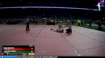 D2-145 lbs 3rd Place Match - Max Brown, Whitehall vs Trevor Swiss, Petoskey