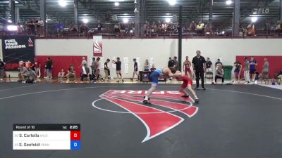 70 kg Round Of 16 - Samuel Cartella, Wildcat Wrestling Club vs Sean Seefeldt, Pennsylvania RTC