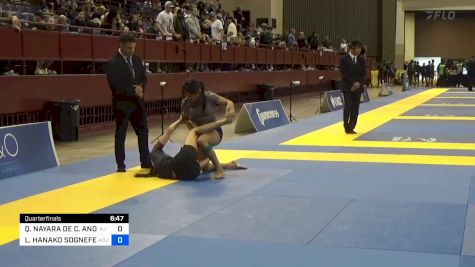 LAUREN HANAKO SOGNEFEST vs QUEZIA NAYARA DE C. ANDRADE 2024 Pan IBJJF Jiu-Jitsu No-Gi Championship