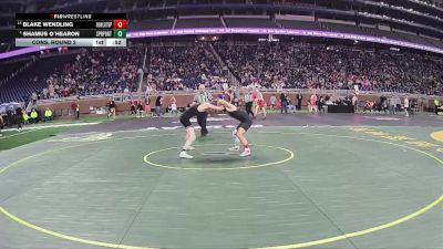 D4-113 lbs Cons. Round 2 - Blake Wendling, New Lothrop vs Shamus O`hearon, Springport