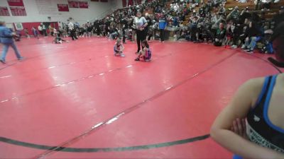 55-60 lbs Round 4 - Shae Caudle, Wrightwood Wrestling Club vs Jenevieve Rohde, Hemet Youth Wrestling Club