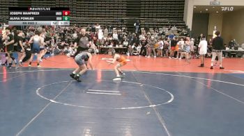 73 lbs Rr Rnd 3 - Joseph Manfredi, American MMAW - MSC vs Alivia Fowler, Iron Wolves