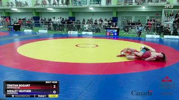 51kg 3rd Place Match - Tristan Bogart, Edmonton WC vs Wesley Heather, Woodstock